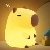 Capybara Night Light — Cute Silicone Bedside Lamp for Kids' Room Decor & Birthday Gifts