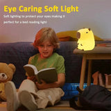 Capybara Night Light — Cute Silicone Bedside Lamp for Kids' Room Decor & Birthday Gifts