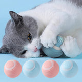 Gravity Rolling Cat Ball — Food-Grade Silicone, USB Rechargeable