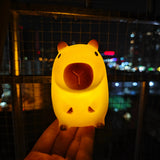Capybara Night Light — Cute Silicone Bedside Lamp for Kids' Room Decor & Birthday Gifts