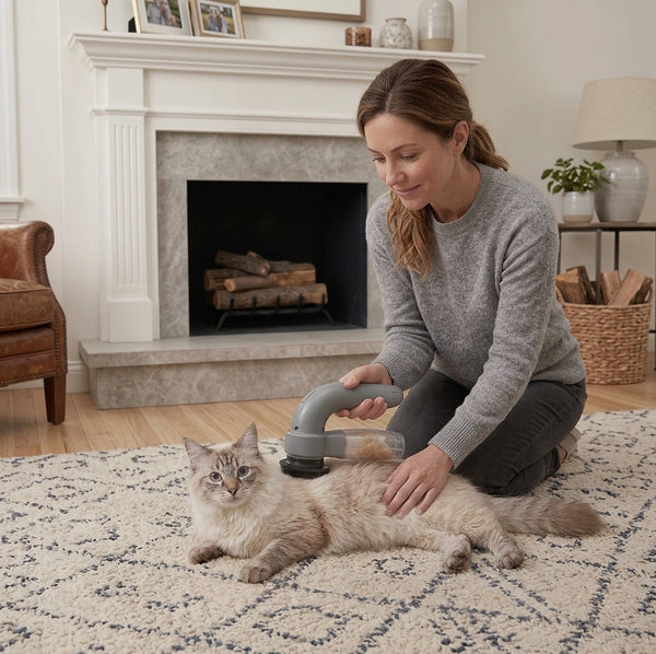 Cordless Pet Grooming Vacuum - Gentle Fur Suction for Dogs & Cats