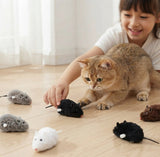 Wind-Up Mouse Chase Toy — Interactive Plush Mice