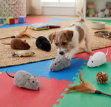 Wind-Up Mouse Chase Toy — Interactive Plush Mice