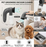 Cordless Pet Grooming Vacuum - Gentle Fur Suction for Dogs & Cats