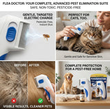 Electric Flea Comb — Pesticide-Free Flea & Lice Removal for Cats & Dogs