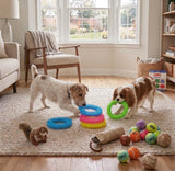 Thorn Ring Chew & Tug Toy for Small Dogs — Textured Grip, 9.5cm