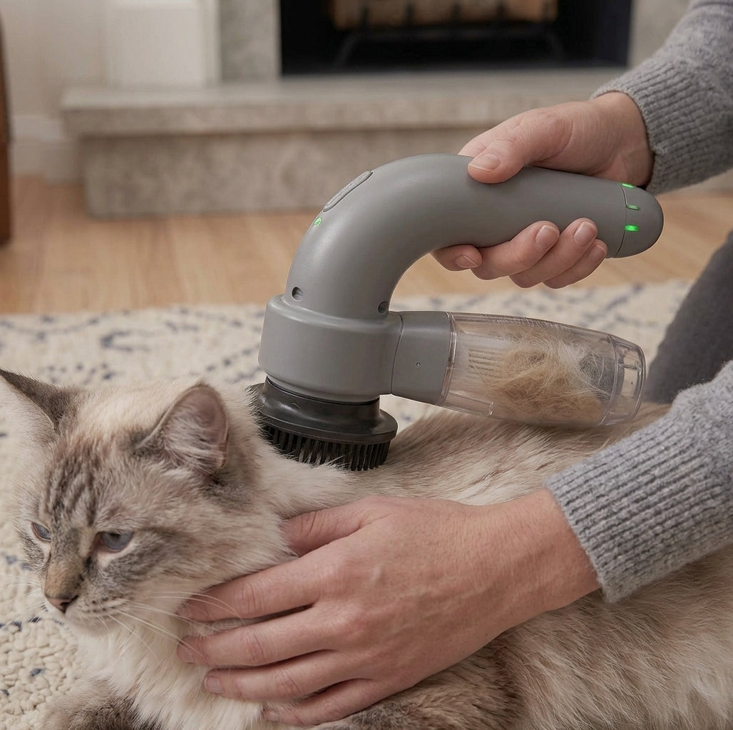 Cordless Pet Grooming Vacuum - Gentle Fur Suction for Dogs & Cats