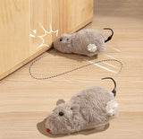 Wind-Up Mouse Chase Toy — Interactive Plush Mice