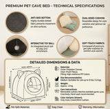 Cozy Cat Cave Bed