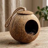 Natural Coconut Hideout House - Chew-Resistant Hamster & Guinea Pig Hide