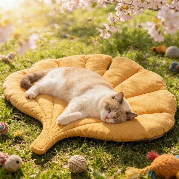 Reversible Leaf Bed — Soft, Washable & Non-Slip