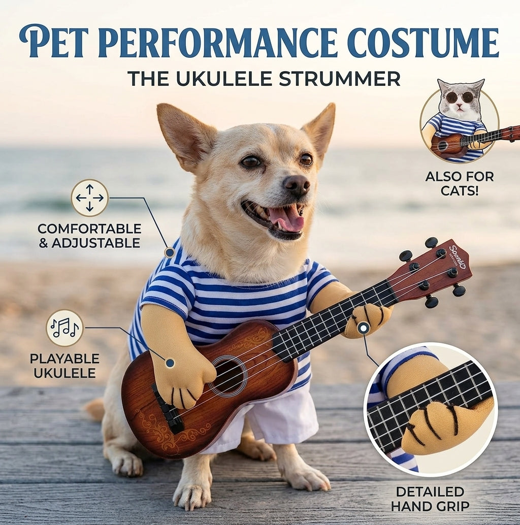 Rockstar Guitar Costume for Cats & Dogs