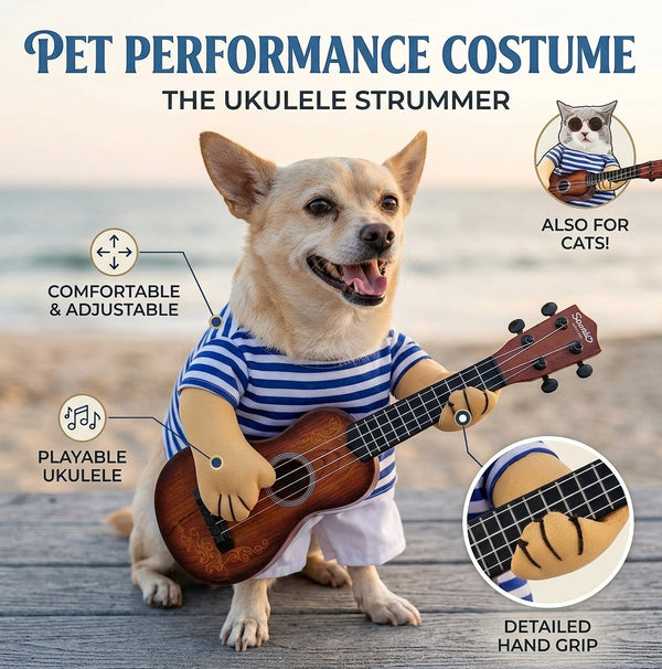 Rockstar Guitar Costume for Cats & Dogs