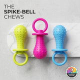 SPIKE-BELL Chew Toy for Teething Puppies — Soft TPR, 9.5cm