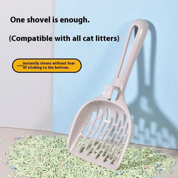 Deep Mesh Cat Litter Scoop — Fast-Sifting Grid, Hangable Handle