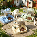 2-in-1 Pet Feeder & Water Dispenser — Large Capacity, Dry/Wet Separation