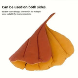 Reversible Leaf Cat Bed — Soft, Washable & Non-Slip