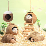 Natural Coconut Hideout House - Chew-Resistant Hamster & Guinea Pig Hide