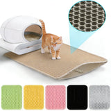 Double-Layer Cat Litter Mat — Waterproof, Non-Slip & Washable