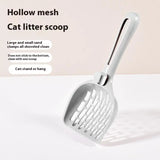 Deep Mesh Cat Litter Scoop — Fast-Sifting Grid, Hangable Handle