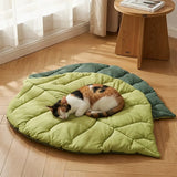 Reversible Leaf Cat Bed — Soft, Washable & Non-Slip