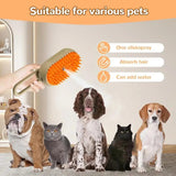 Pet Steam Brush — Deshedding & Grooming Tool for Cats and Dogs