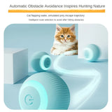 Gravity Rolling Cat Ball — Food-Grade Silicone, USB Rechargeable