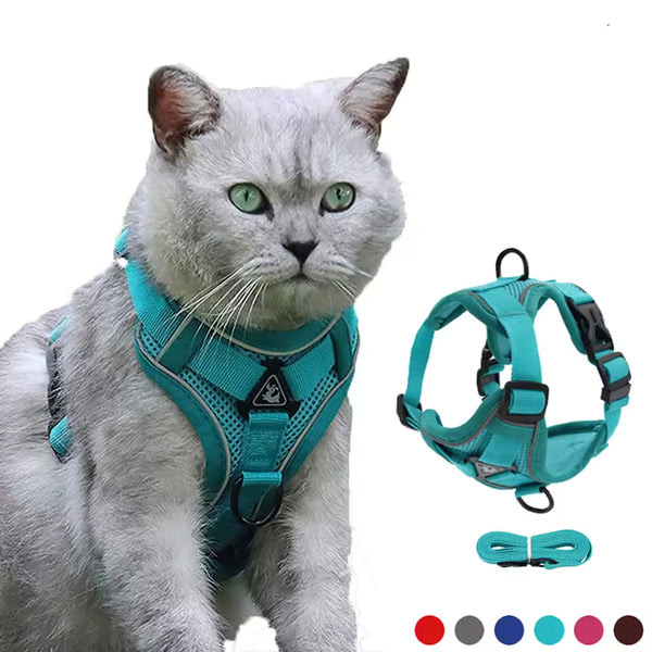 Reflective No-Choke Pet Harness — Adjustable Control Vest